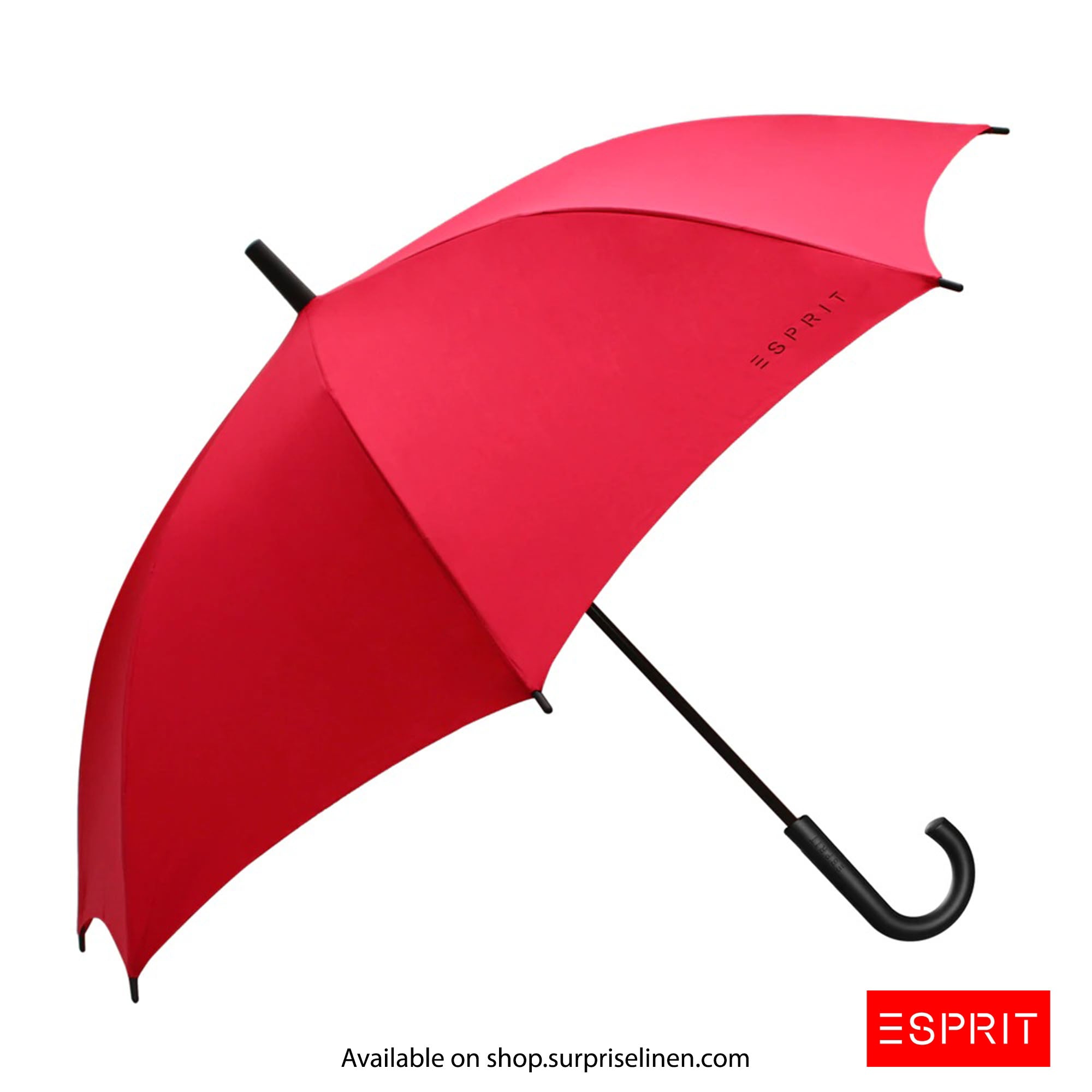 Esprit - Long Windproof Umbrella With UV Coating (Red)