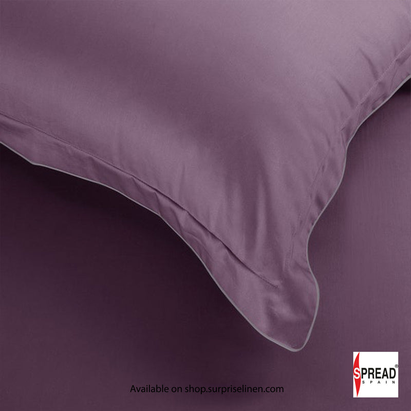 Spread Spain  - The Italian Collection 500 Thread Count Cotton Bedsheet Set (Purple)