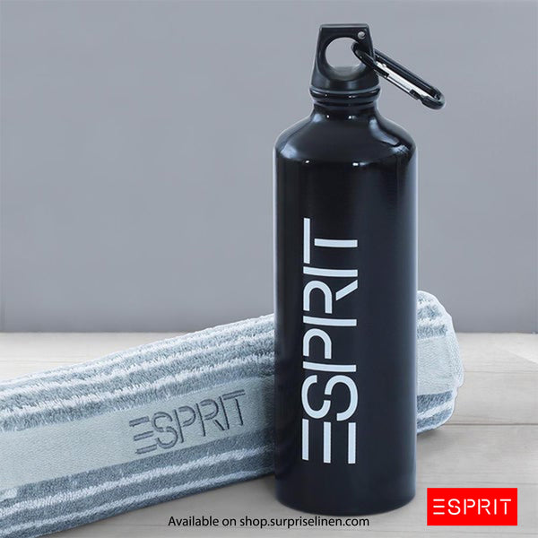 Esprit - Black Gym Set (Towel With Metal Sipper Bottle)