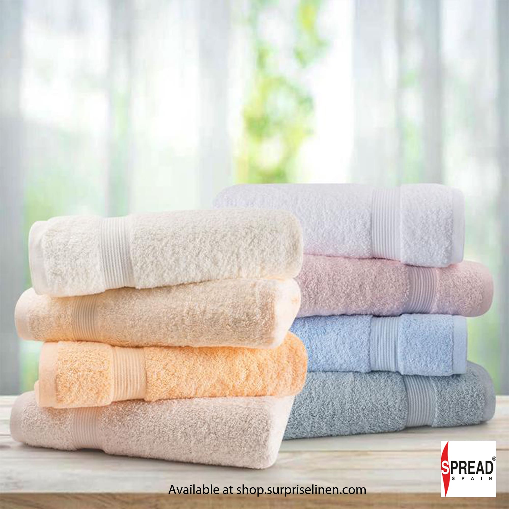 Spread Spain - Ring Spun Cotton Luxurious Bath Towels (Ivory)