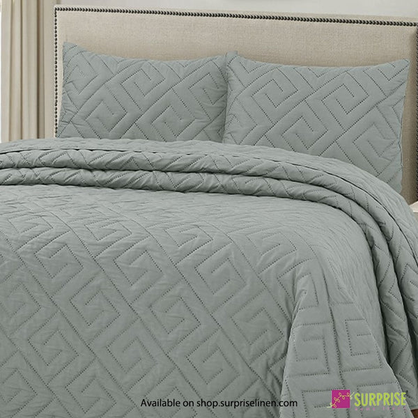 Surprise Home - Everyday Essentials D'Lux 3 Pcs Bedcover Set (Moon Mist)