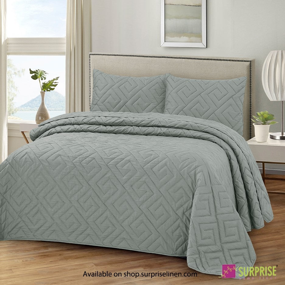 Surprise Home - Everyday Essentials D'Lux 3 Pcs Bedcover Set (Moon Mist)