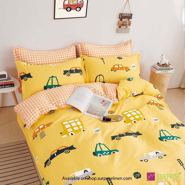 Everyday Essentials By Surprise Home Modele Collection Bedsheet Set 300 TC Cotton (Yellow)
