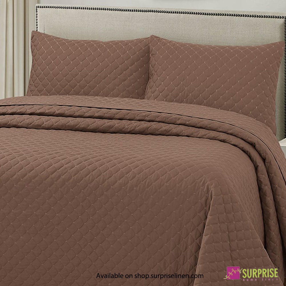 Surprise Home - Everyday Essentials Premium Quilted Swiss 3 Pcs Bedcover Set (Rain Drum)