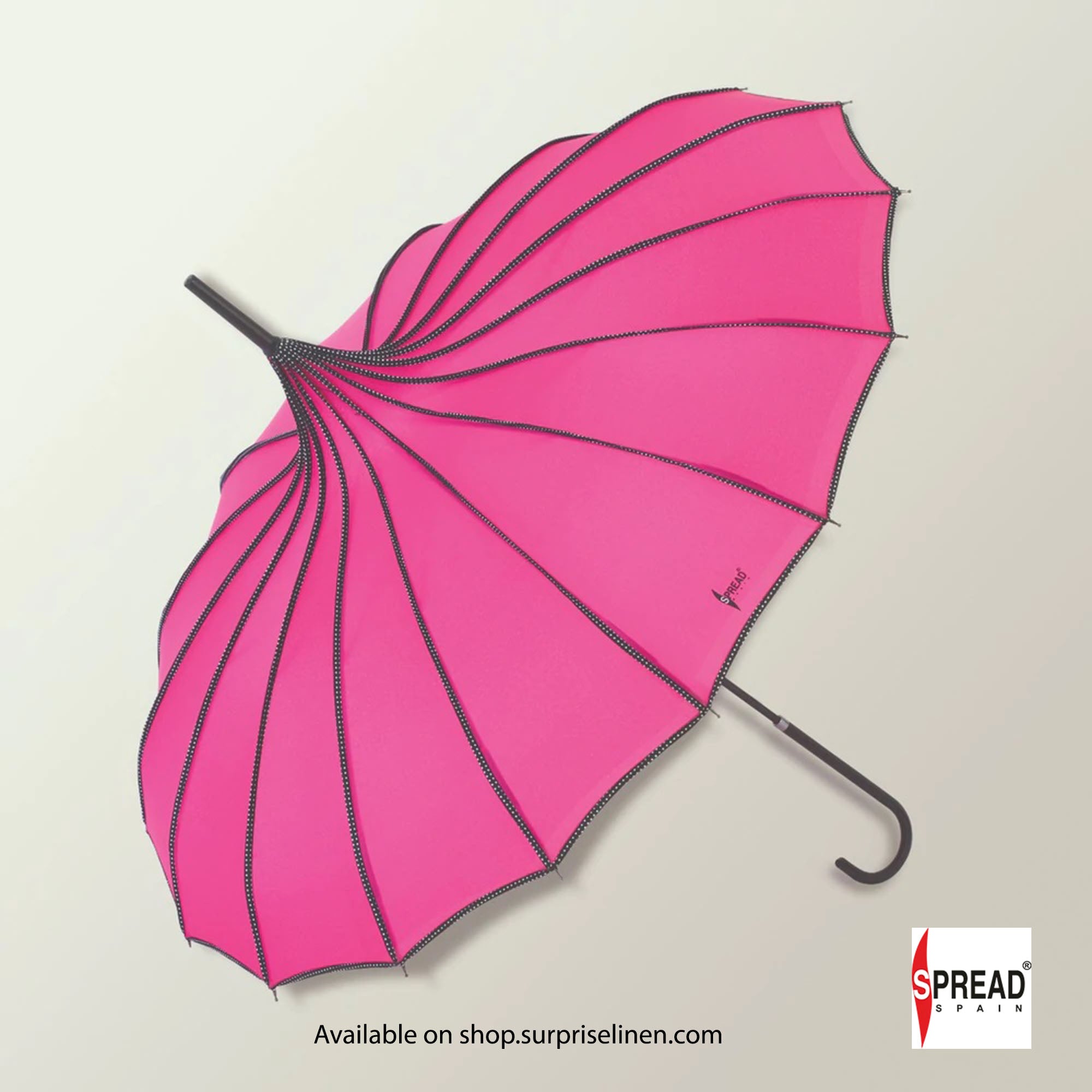 Spread Spain - Pagoda Shaped Long Umbrella (Pink)