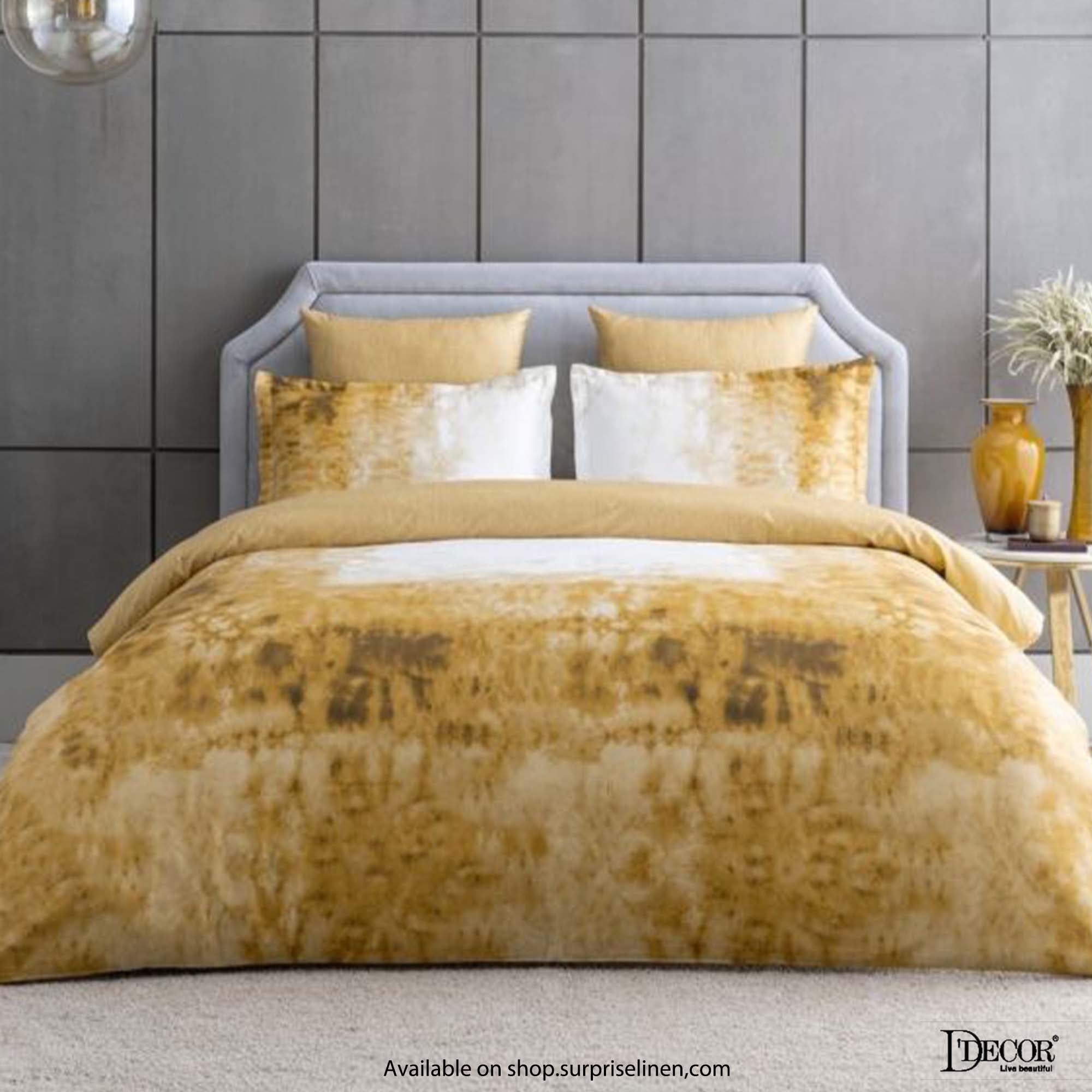 D'Decor - Esteem Ombre Gradiance 100% Cotton 4 Pc Bed in a Bag Set (Yellow)