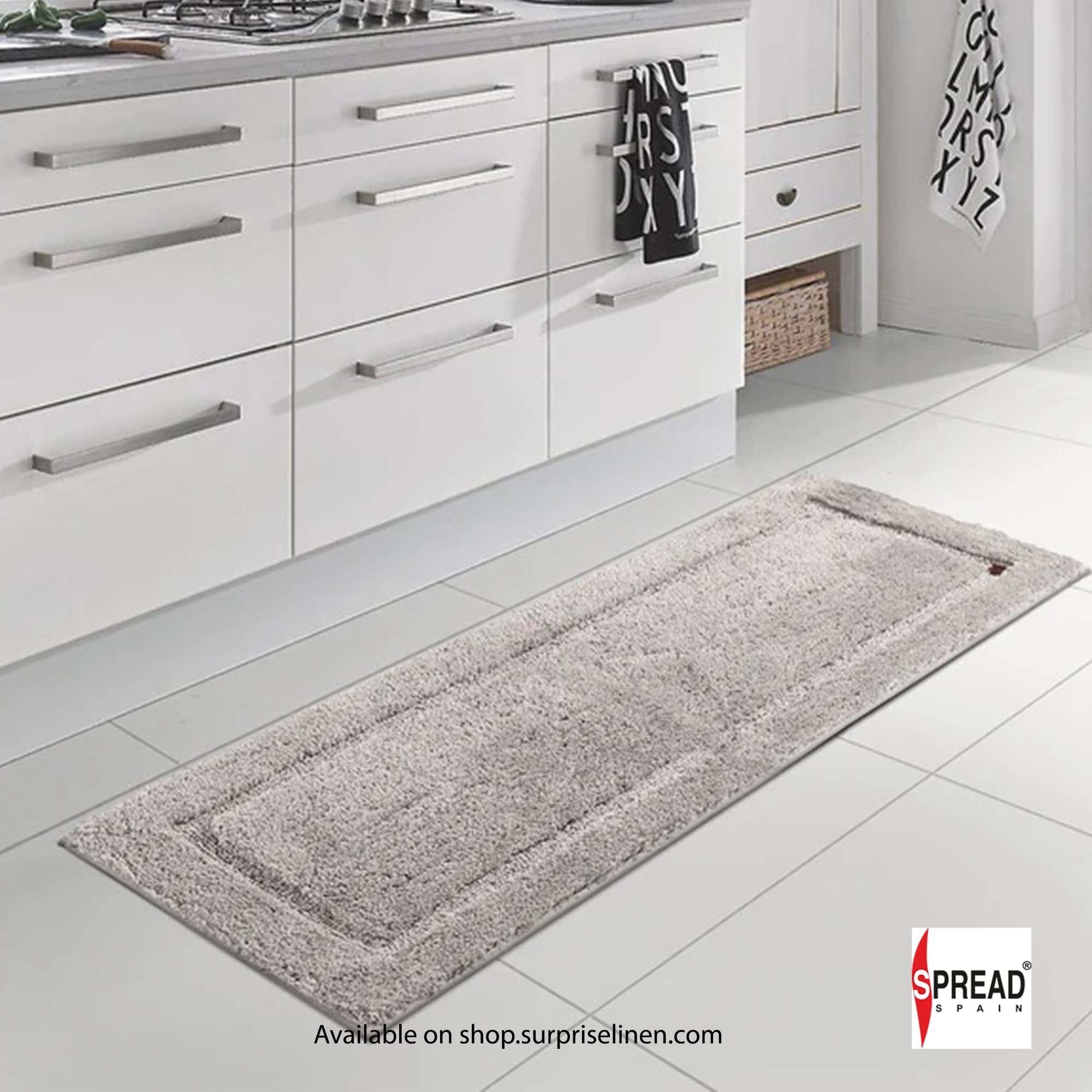 Spread Spain - Superba Luxury Bath Mats (Silver Grey)