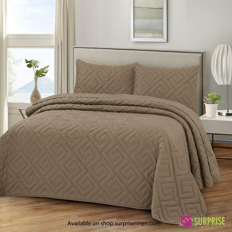 Surprise Home - Everyday Essentials D'Lux 3 Pcs Bedcover Set (Pine Bark)