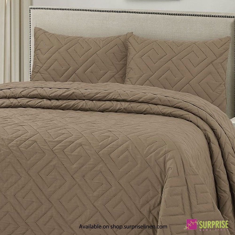 Surprise Home - Everyday Essentials D'Lux 3 Pcs Bedcover Set (Pine Bark)