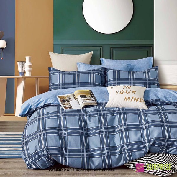 Bedeck Collection by Surprise Home - Queen Size 3 Pcs Bedsheet Set (Steel Blue)