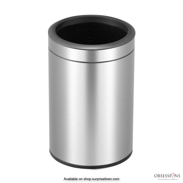 Obsessions - Eko Round Open Top 12 Litres Dustbin (Metallic)