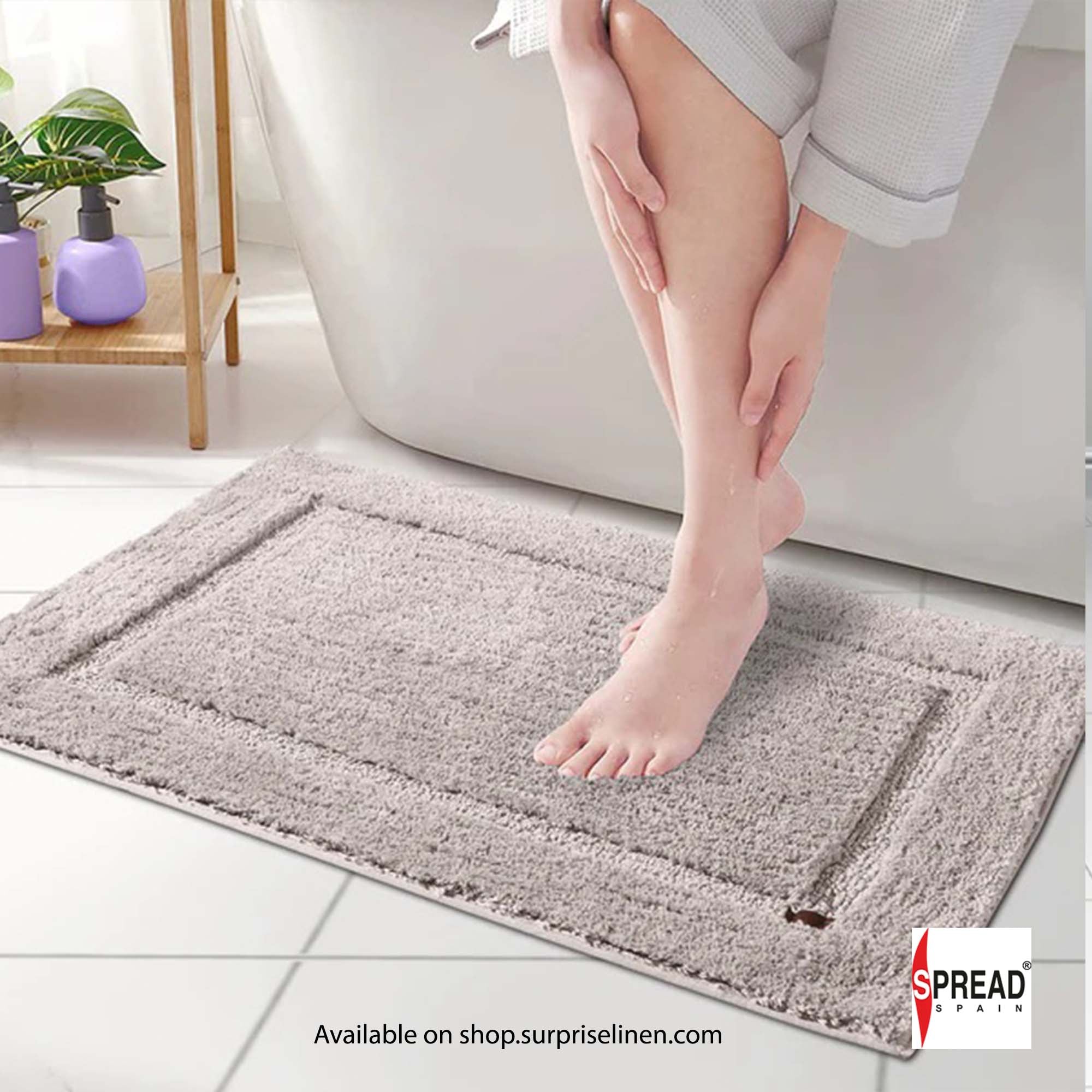 Spread Spain - Superba Luxury Bath Mats (Silver Grey)