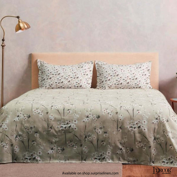 D'Decor - Evita Collection 100% Cotton Non Quilted 3 Pcs Bedcover Set (Jasmine)