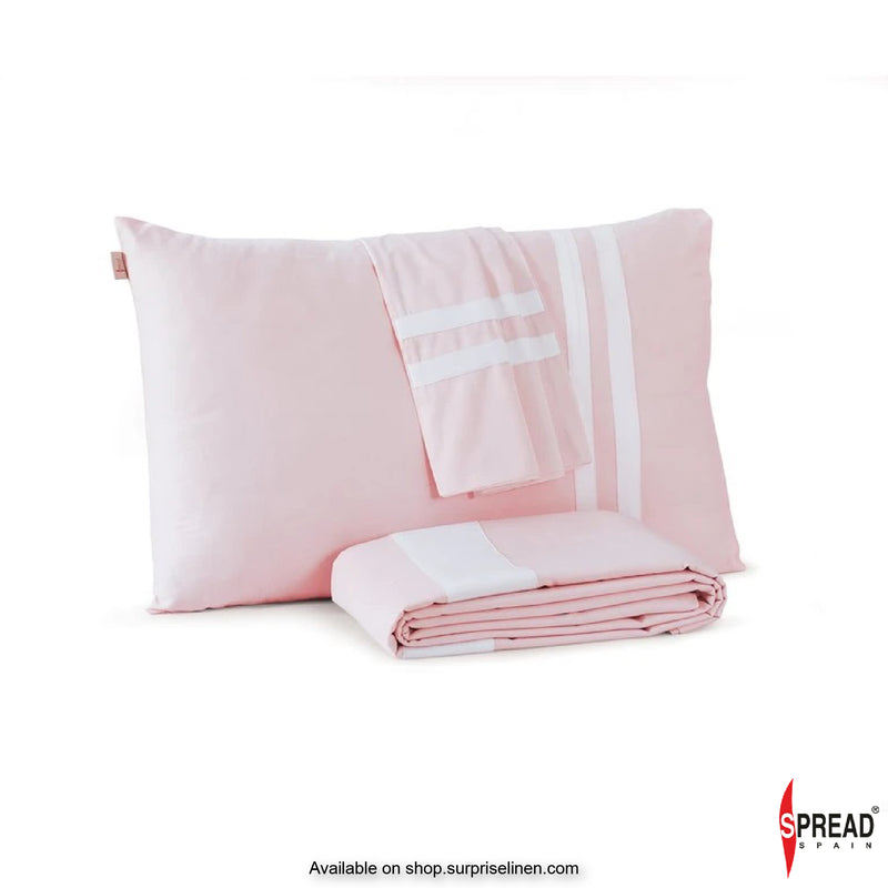 Spread Spain - Botanic Cotton 550 Thread Count Bedsheet Set - Pink