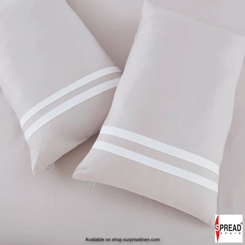 Spread Spain - Botanic Cotton 550 Thread Count Bedsheet Set - Smoke