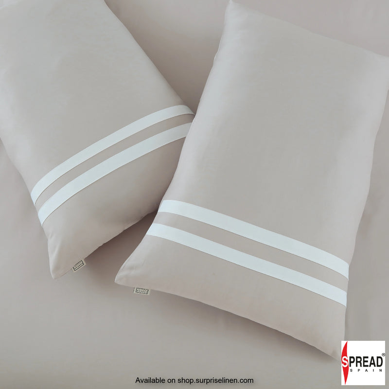 Spread Spain - Botanic Cotton 550 Thread Count Bedsheet Set - Sand
