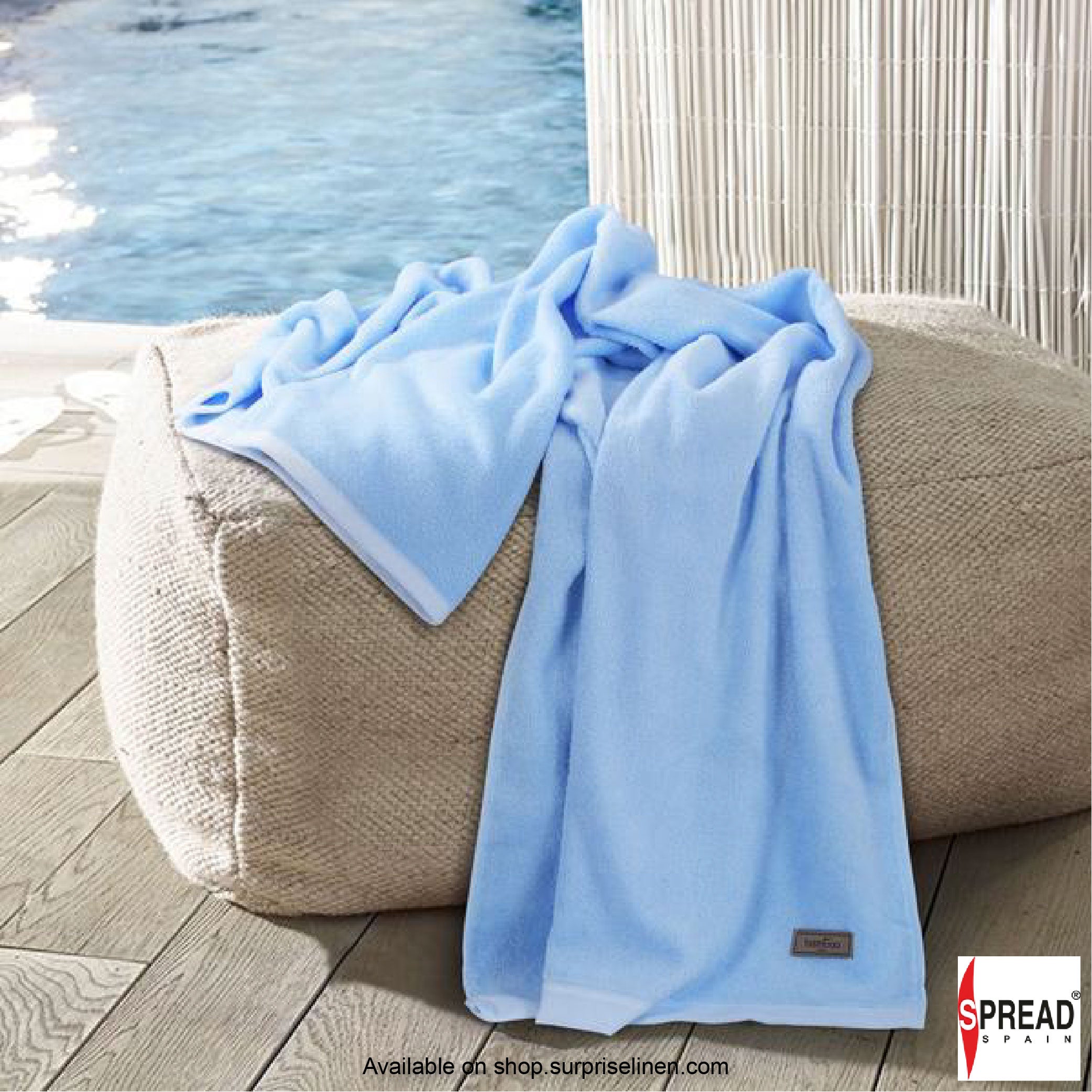 Spread Spain - Quick Dry, High Absorbent & Super Soft Japanese Bamboo Towels (Blue)