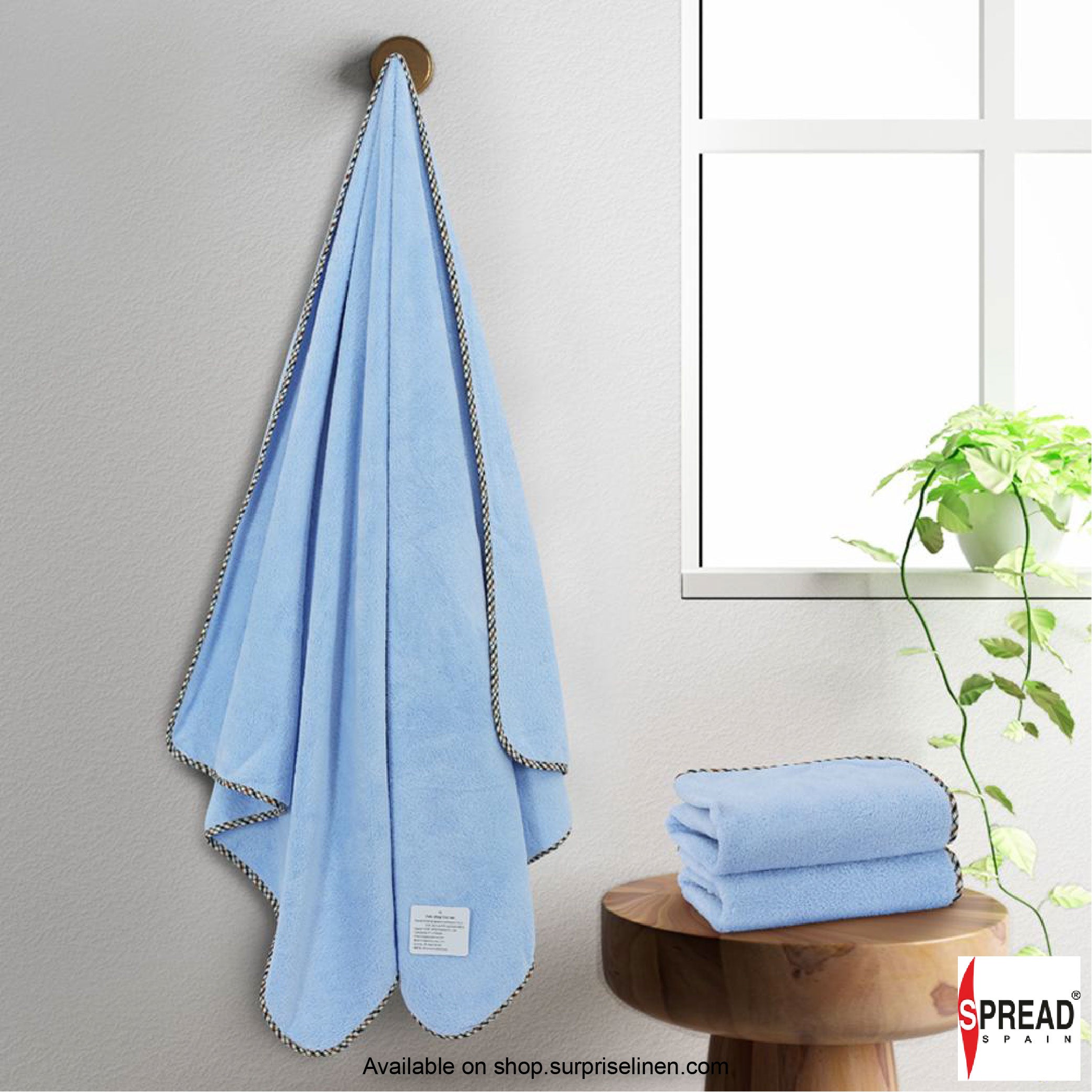 Spread Spain - High Absorbent & Super Soft Coral Towel (Blue)