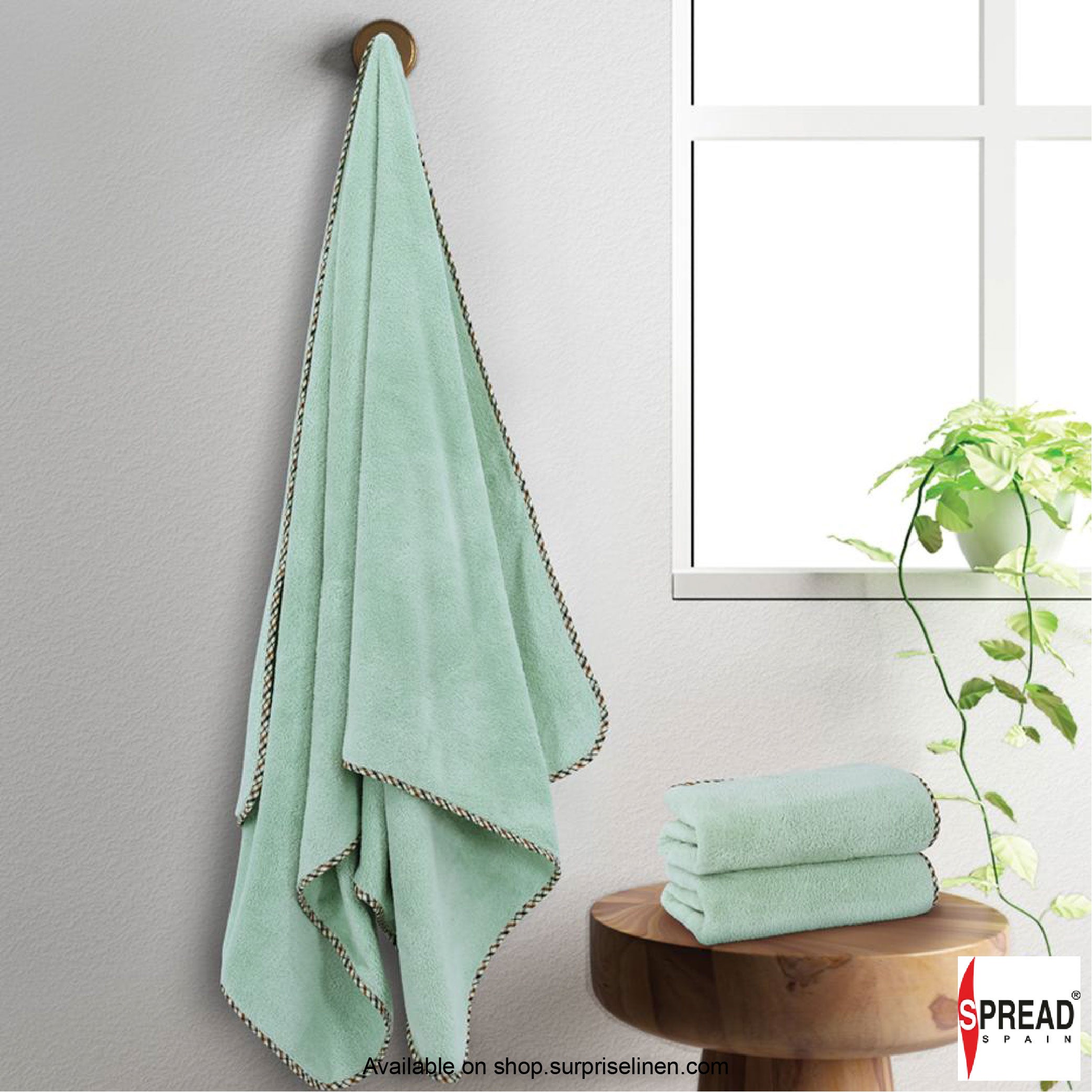 Spread Spain - High Absorbent & Super Soft Coral Towel - (Olive)