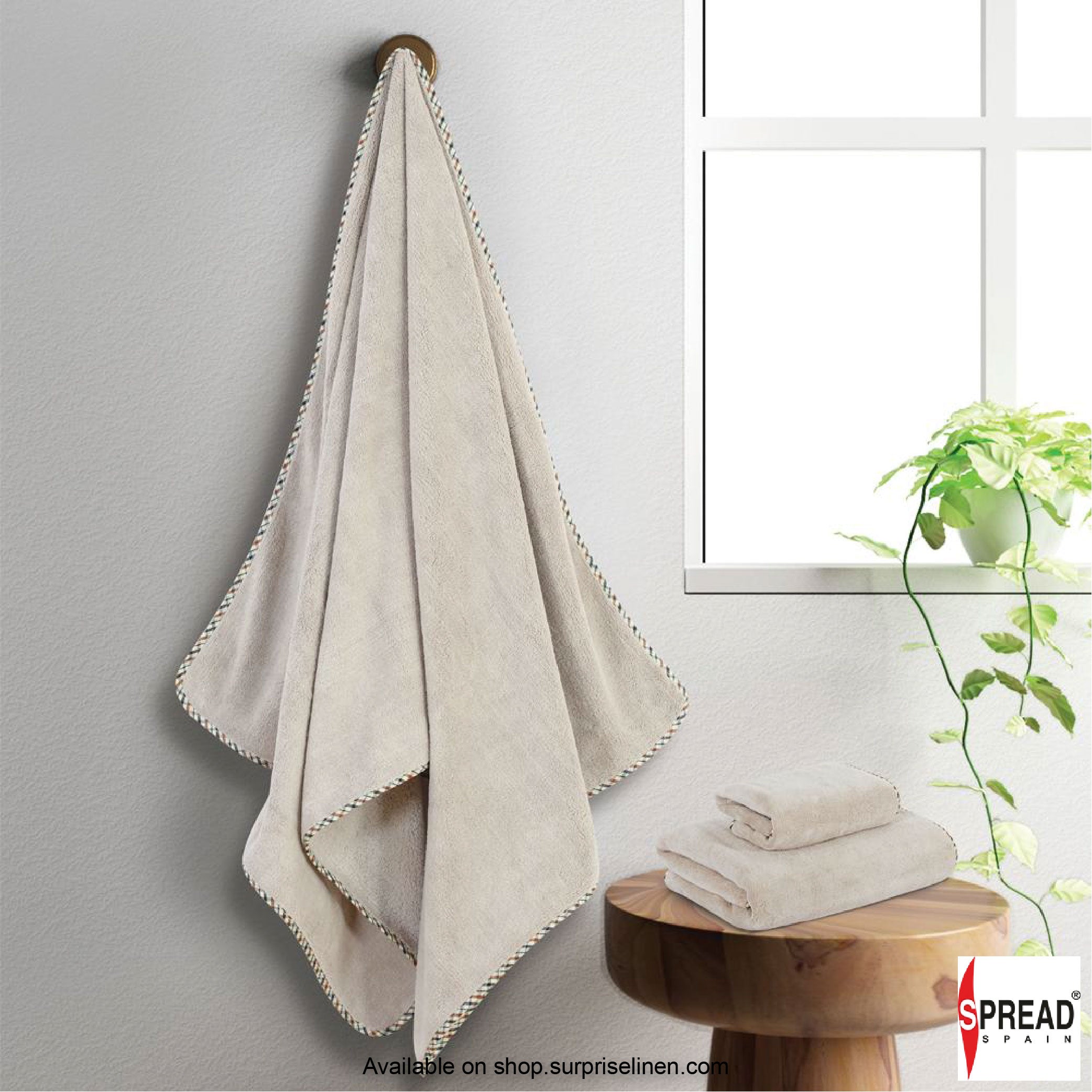 Spread Spain - High Absorbent & Super Soft Coral Towel - (Rock)