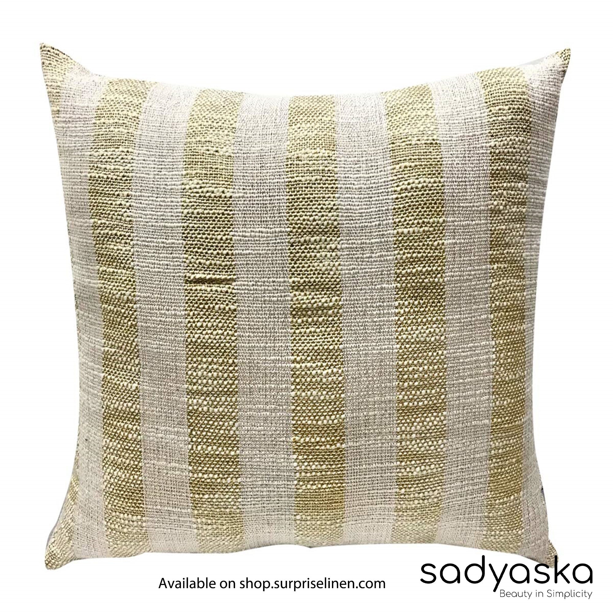 Sadyaska - Decorative Hand Weaving Sofa Pillow Cushion Cover (Beige)