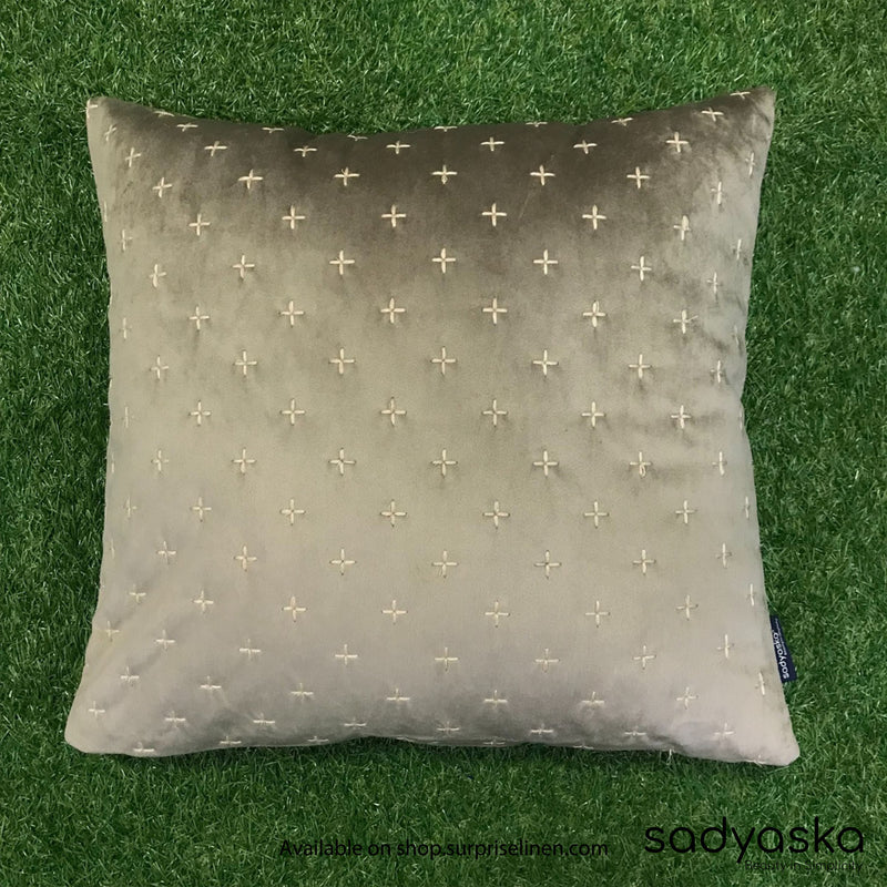 Sadyaska - Decorative Sparkle Velvet Cushion Cover (Rose Gold)
