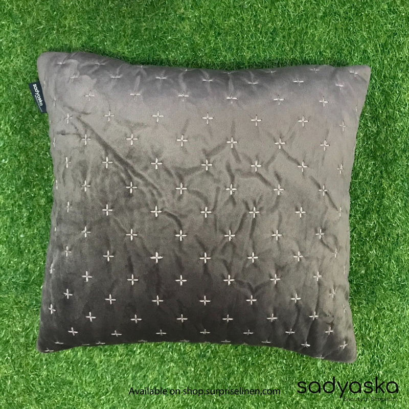Sadyaska - Decorative Sparkle Velvet Cushion Cover (Mousse)
