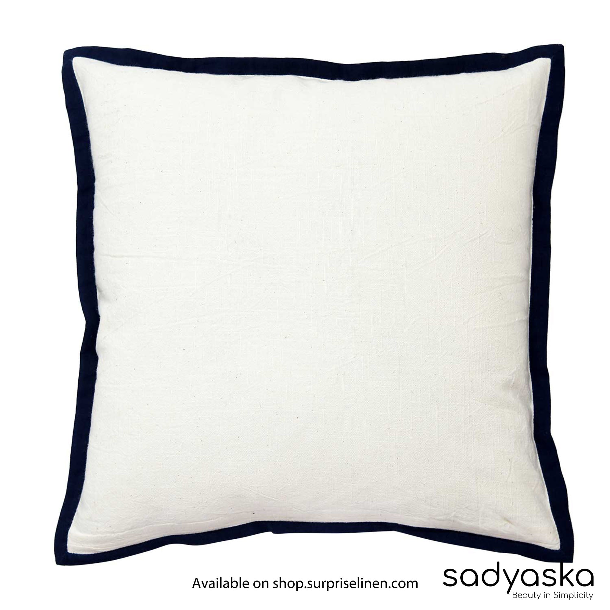 Sadyaska - Summer Deals Hand Block Print Cushion Cover (Black & Off White)