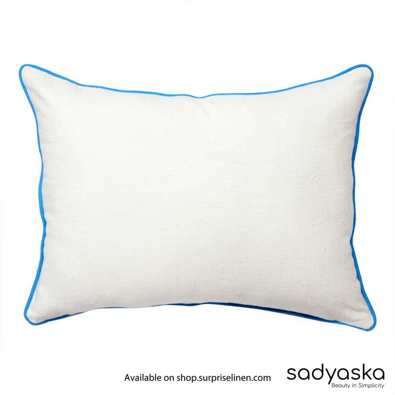 Sadyaska - Traditional Hand Block Printed Cushion (Blue)