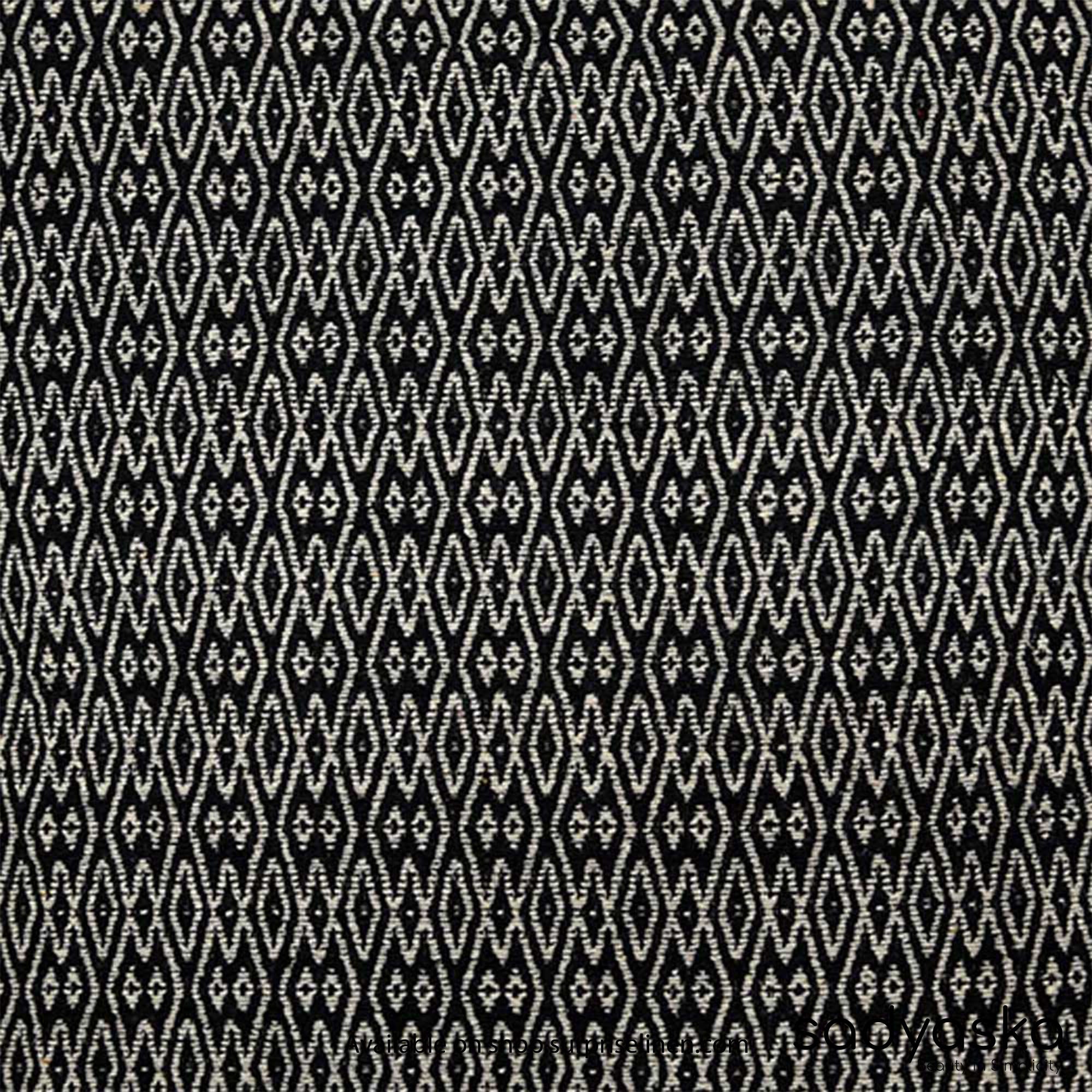 Sadyaska - Powerloom Reversible Cushion Cover (Black)