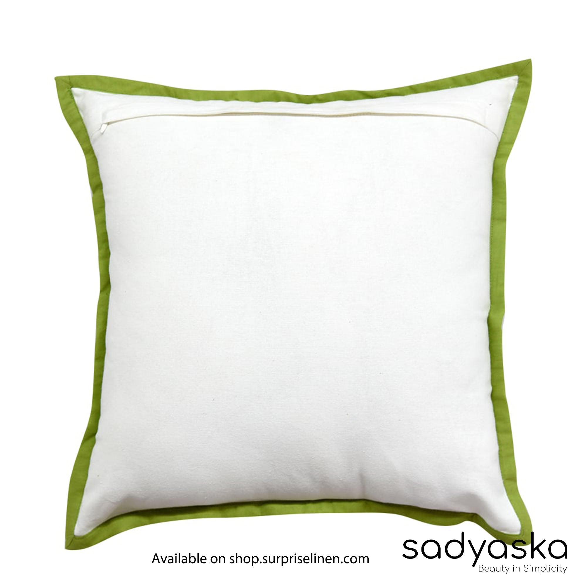 Sadyaska - Channel Dotted Cushion Cover (Green)