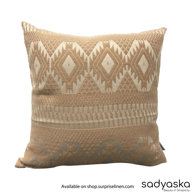 Sadyaska - Hand Woven Sofa Bedroom Decorative Cushion Cover (Beige)