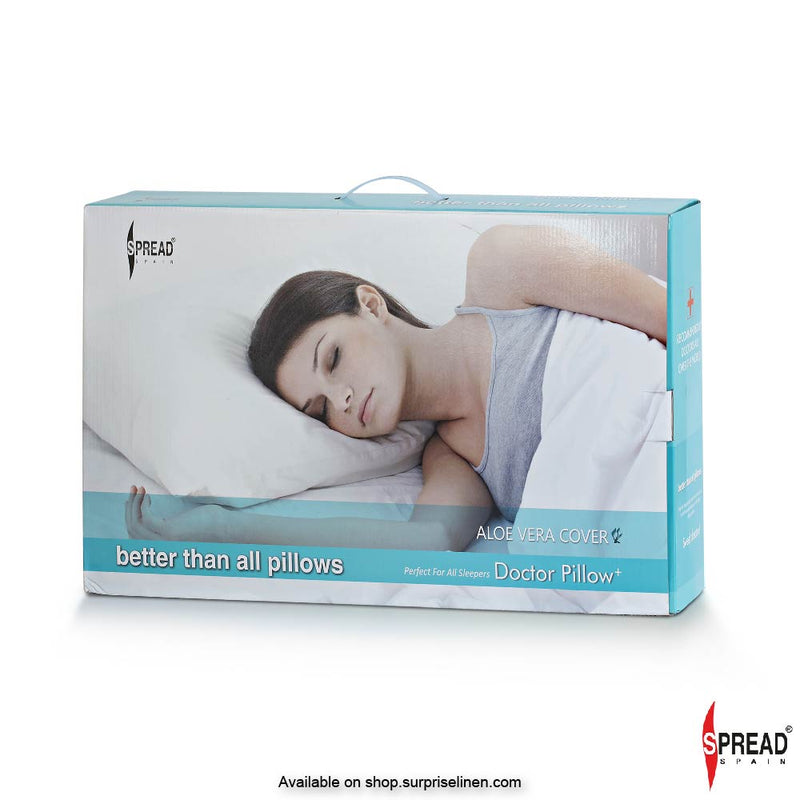 Spread Spain - Doctor Plus Pillow for Cervical Memory Foam (Medium Size ) Pillow-Neck Support for Back Or Shoulder Pain
