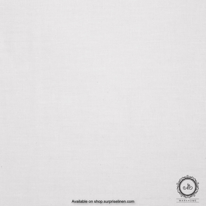 Mark Home - 100% Organic Cotton Percale 200 TC King Size Bedsheet Set (White)