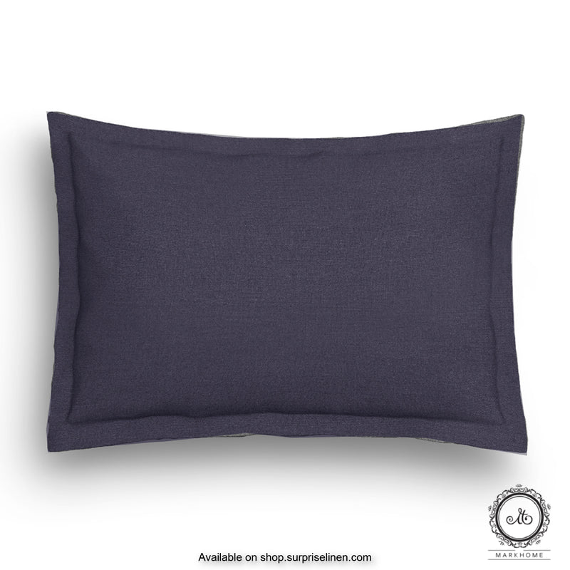 Mark Home - 100% Organic Cotton Percale 200 TC Queen Size Bedsheet Set (Blue)