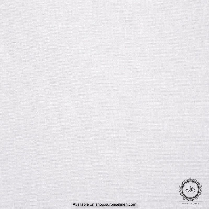 Mark Home- 100% Organic Cotton Percale 200 TC Single Bedsheet Set (White)