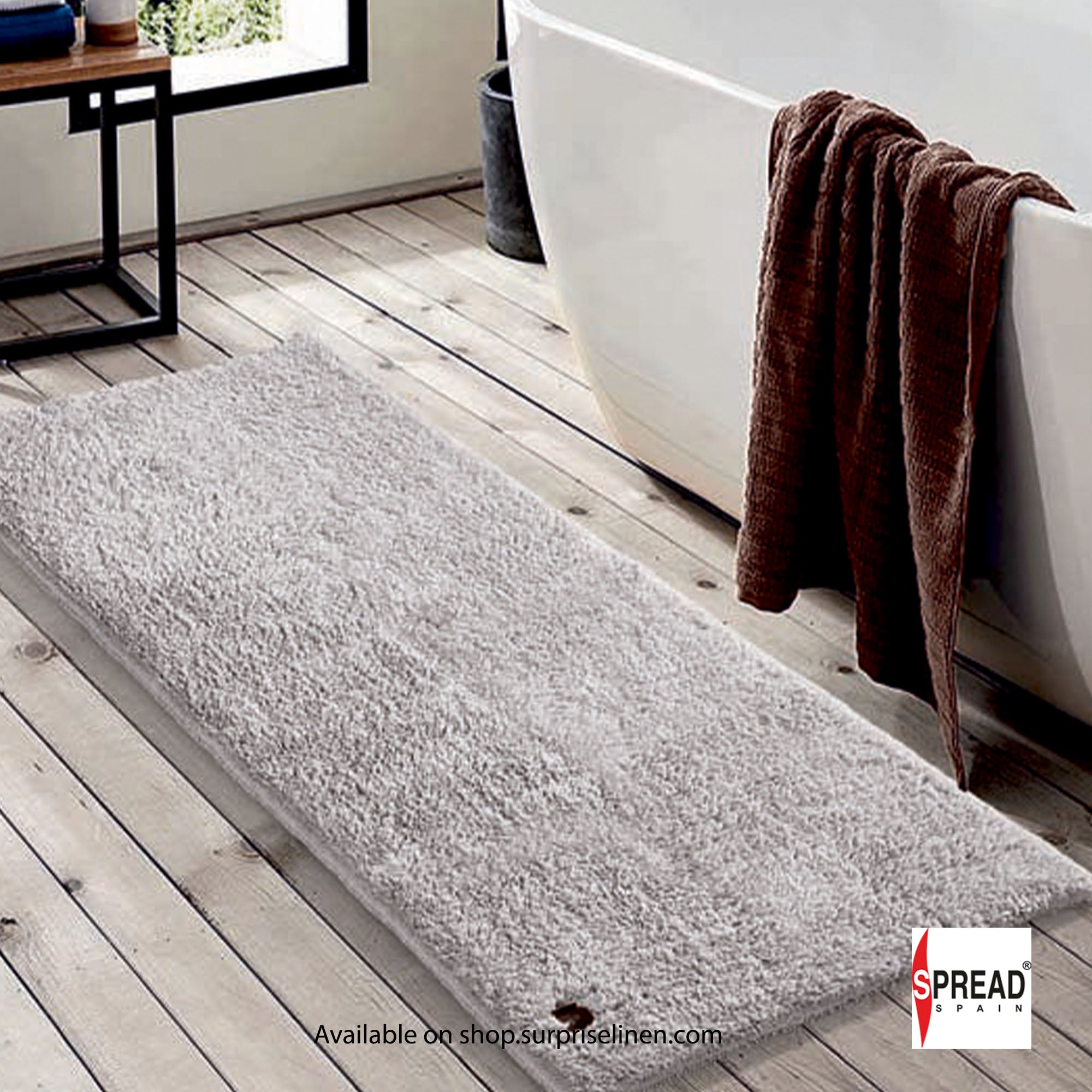 Spread Spain - Bamboo Cotton Fibre Bath Mat (Ash)