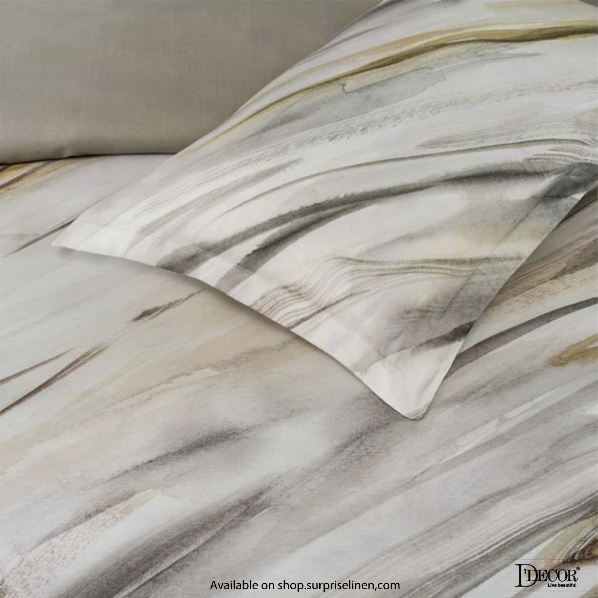 D'Decor - Premier Collection 300 Thread Count Cotton 3 Pc Bed Sheet Set (Marble)