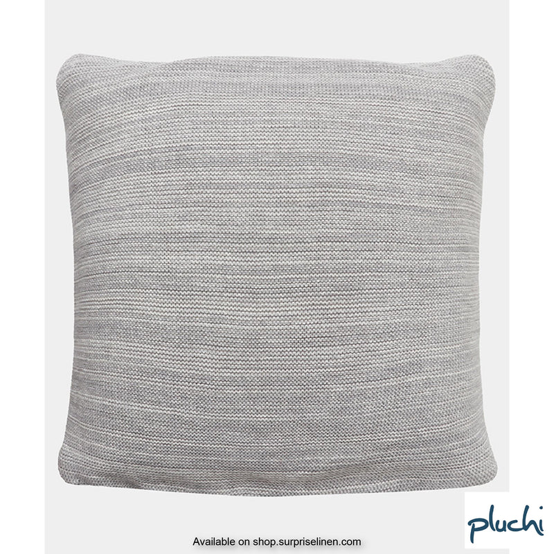 Pluchi - Dream Clouds Knitted Cushion Cover (Light Grey)