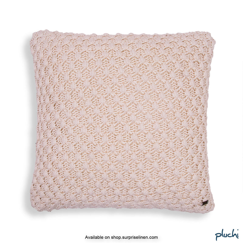 Pluchi - Popcorn Knitted Cushion Cover (Cream)