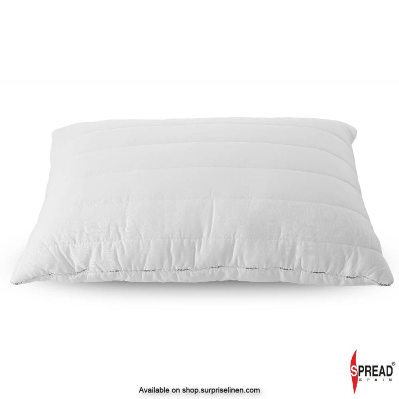 Spread Spain - Bamboo Pillow, Orthopaedic Pillow For Neck Pain Sufferers - 100% Bamboo Fabric Cover Anti Allergic Pillow