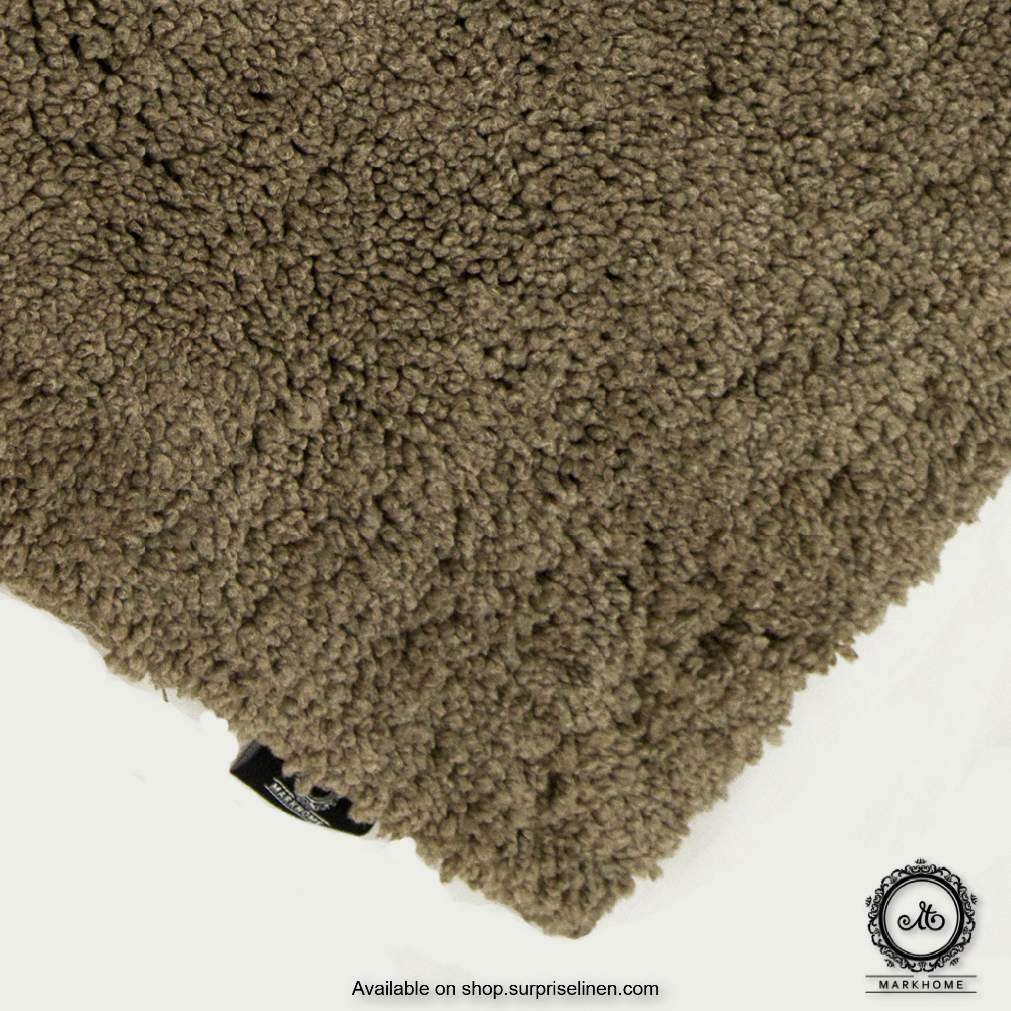 Mark Home - 100% Micro Anti Skid Durable Softness Plush Lustrous Rugs 40cm x 60cm (Beige)