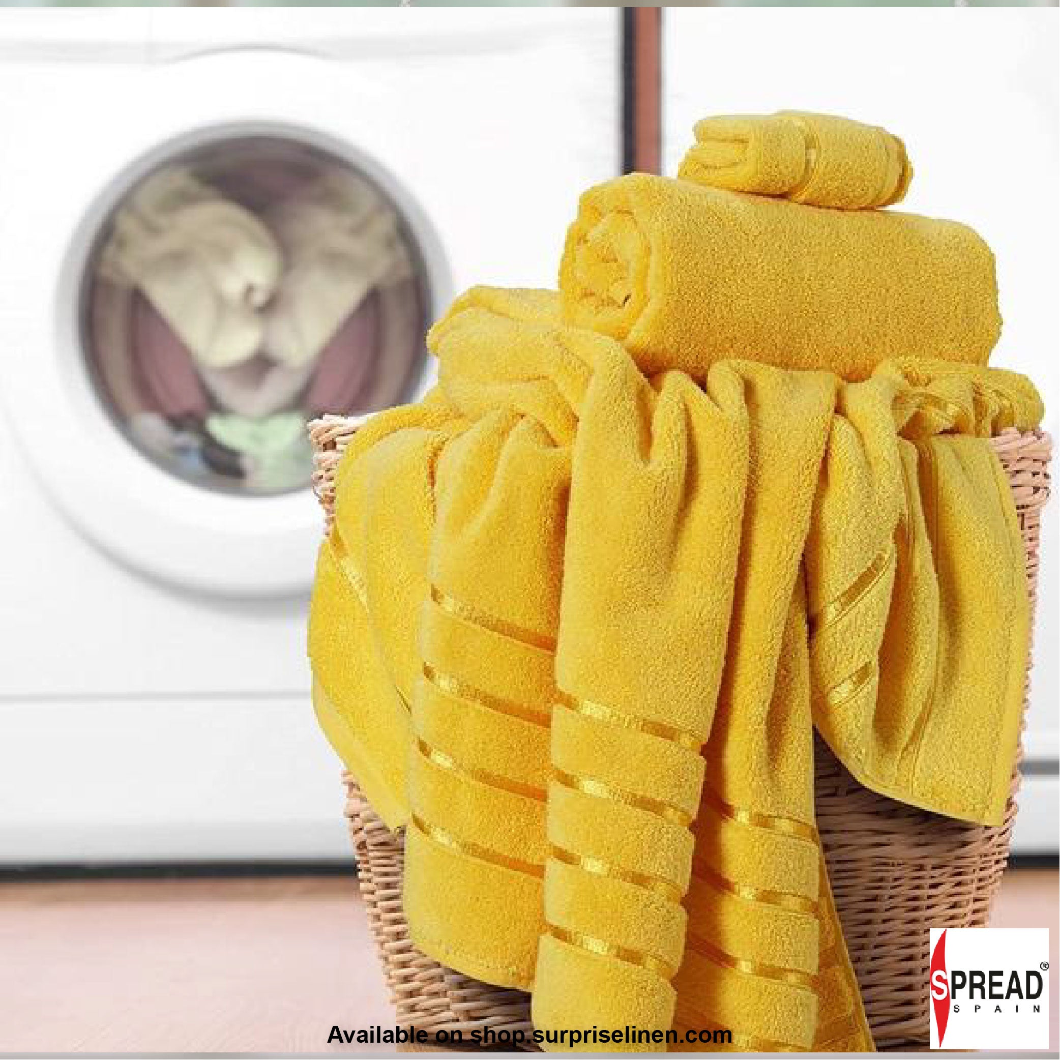 Spread Spain - Roman Bath Towels (Yellow)