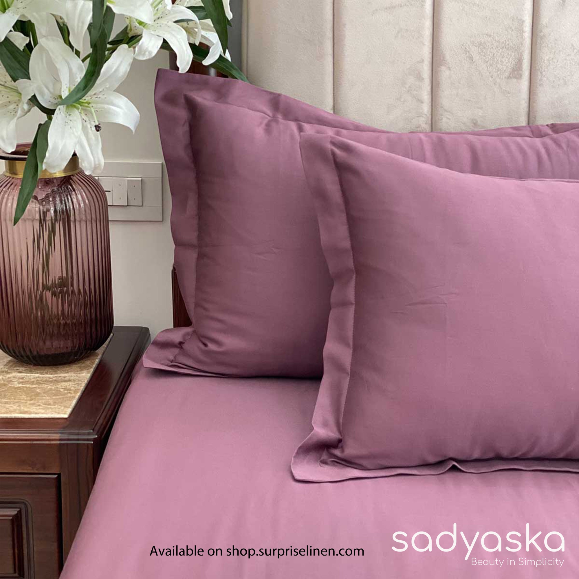 Sadyaska - Luxe Collection Bedsheet Set (Mauve)