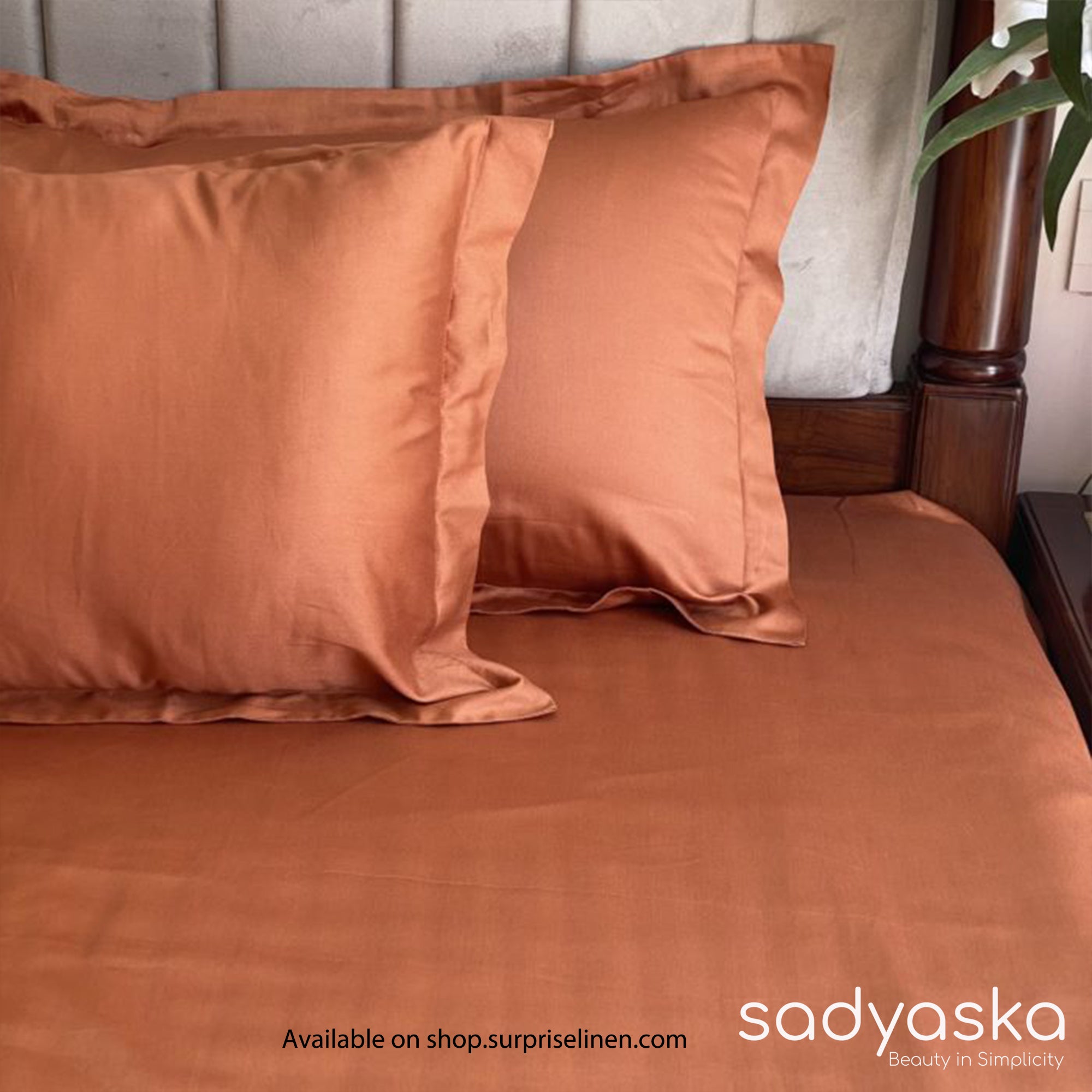 Sadyaska - Luxe Collection Bedsheet Set (Rust)