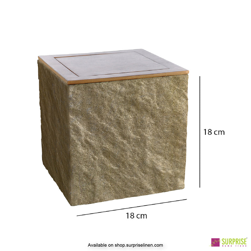 Surprise Home - Cube Dust Bin (Beige)
