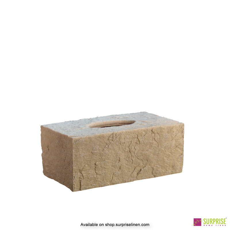 Surprise Home - Cube Tissue Box (Light Brown)