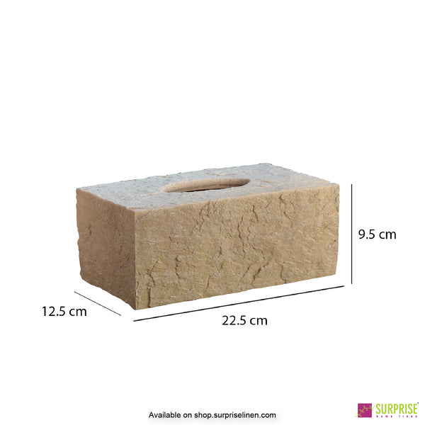 Surprise Home - Cube Tissue Box (Light Brown)