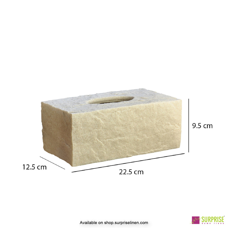 Surprise Home - Cube Tissue Box (Ivory)