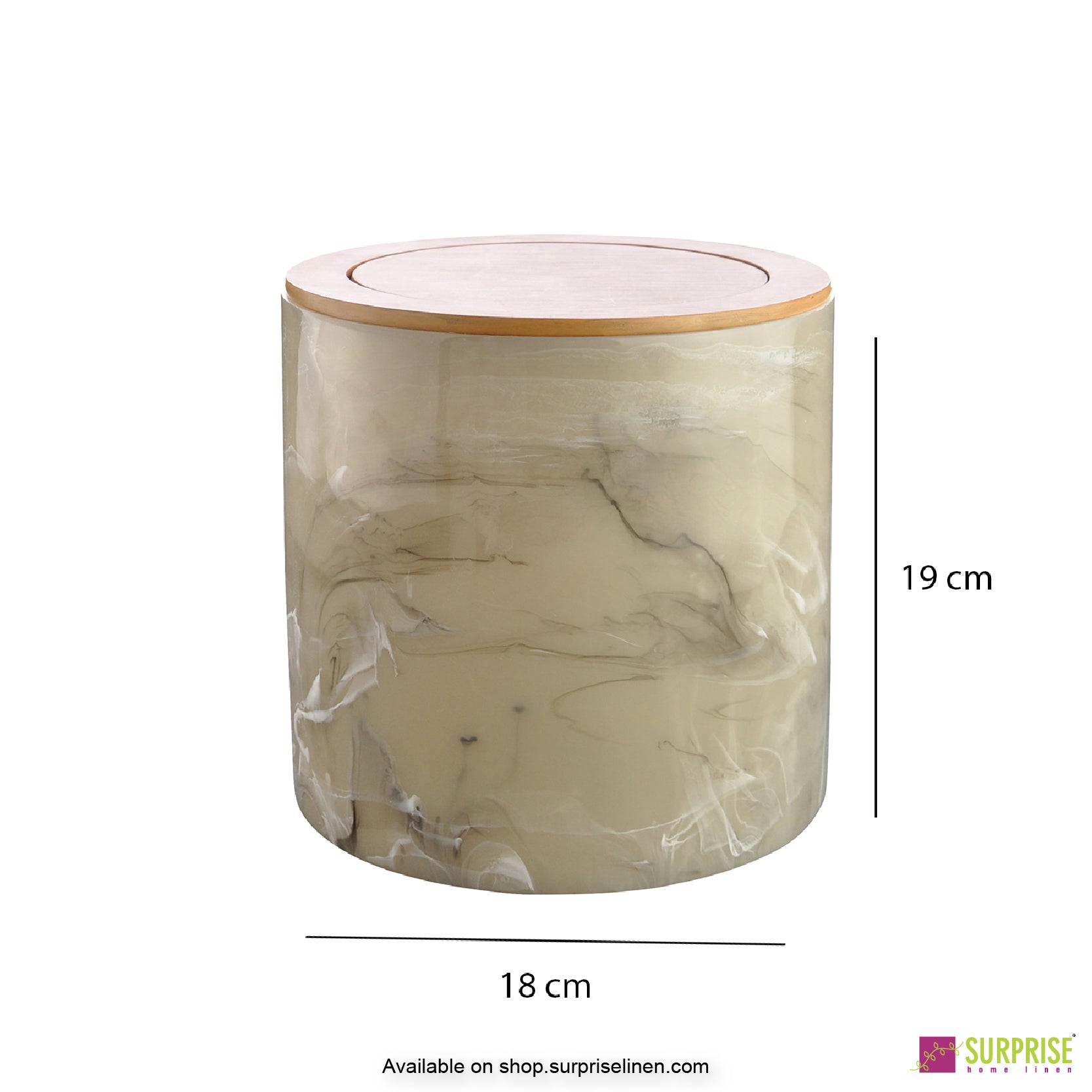 Surprise Home - Primo Dust Bin (Cream)